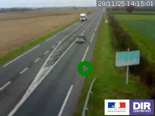 <h2>Webcam routière sur la RN7 à hauteur de Toulon-sur-Allier, entre Moulins et Vichy</h2>