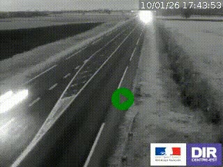 Webcam routière sur la RN7 à hauteur de Toulon-sur-Allier, entre Moulins et Vichy