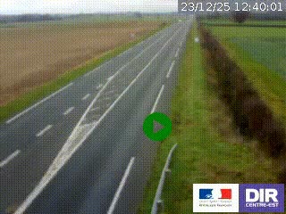 <h2>Webcam routière sur la RN7 à hauteur de Toulon-sur-Allier, entre Moulins et Vichy</h2>