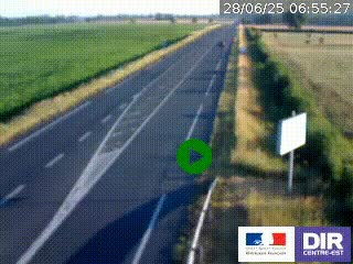 <h2>Webcam routière sur la RN7 à hauteur de Toulon-sur-Allier, entre Moulins et Vichy</h2>