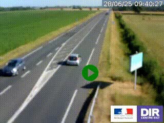 <h2>Webcam routière sur la RN7 à hauteur de Toulon-sur-Allier, entre Moulins et Vichy</h2>