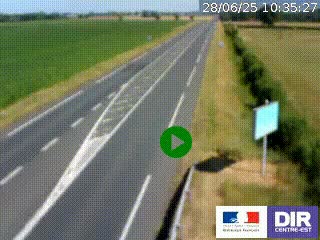 <h2>Webcam routière sur la RN7 à hauteur de Toulon-sur-Allier, entre Moulins et Vichy</h2>