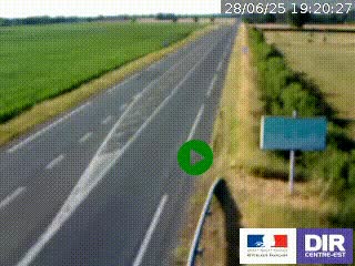 <h2>Webcam routière sur la RN7 à hauteur de Toulon-sur-Allier, entre Moulins et Vichy</h2>