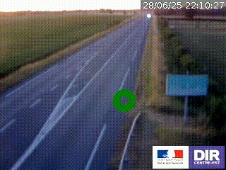 <h2>Webcam routière sur la RN7 à hauteur de Toulon-sur-Allier, entre Moulins et Vichy</h2>