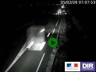 <h2>Webcam routière sur la RN7 à hauteur de Toulon-sur-Allier, entre Moulins et Vichy</h2>