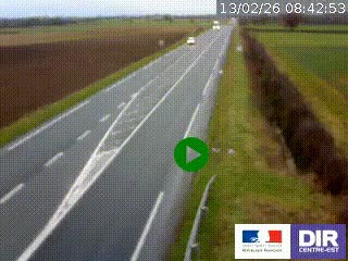 <h2>Webcam routière sur la RN7 à hauteur de Toulon-sur-Allier, entre Moulins et Vichy</h2>