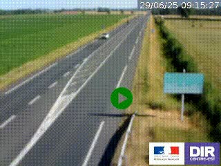 <h2>Webcam routière sur la RN7 à hauteur de Toulon-sur-Allier, entre Moulins et Vichy</h2>