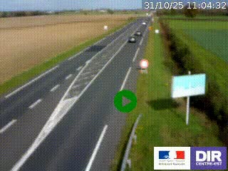 <h2>Webcam routière sur la RN7 à hauteur de Toulon-sur-Allier, entre Moulins et Vichy</h2>
