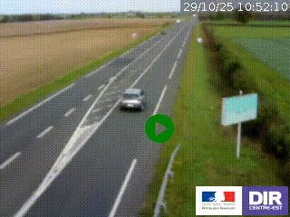 <h2>Webcam routière sur la RN7 à hauteur de Toulon-sur-Allier, entre Moulins et Vichy</h2>