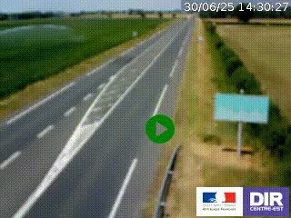 <h2>Webcam routière sur la RN7 à hauteur de Toulon-sur-Allier, entre Moulins et Vichy</h2>