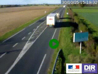<h2>Webcam routière sur la RN7 à hauteur de Toulon-sur-Allier, entre Moulins et Vichy</h2>