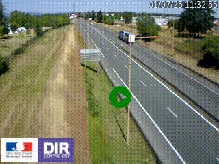 <h2>Webcam à Mably, à proximité de Roanne en direction de Moulins sur la N7</h2>