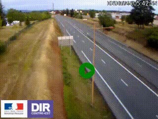 <h2>Webcam à Mably, à proximité de Roanne en direction de Moulins sur la N7</h2>
