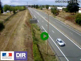 <h2>Webcam à Mably, à proximité de Roanne en direction de Moulins sur la N7</h2>