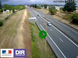 <h2>Webcam à Mably, à proximité de Roanne en direction de Moulins sur la N7</h2>