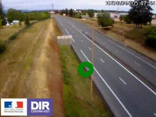 <h2>Webcam à Mably, à proximité de Roanne en direction de Moulins sur la N7</h2>