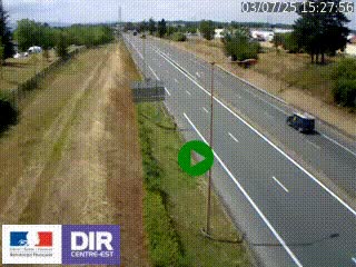 <h2>Webcam à Mably, à proximité de Roanne en direction de Moulins sur la N7</h2>