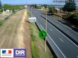 <h2>Webcam à Mably, à proximité de Roanne en direction de Moulins sur la N7</h2>