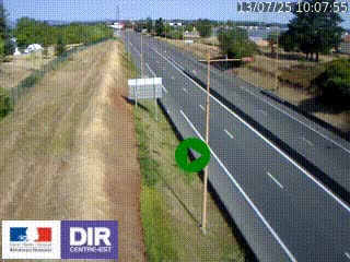 <h2>Webcam à Mably, à proximité de Roanne en direction de Moulins sur la N7</h2>