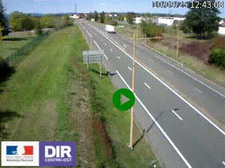 <h2>Webcam à Mably, à proximité de Roanne en direction de Moulins sur la N7</h2>