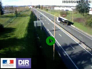 Webcam à Mably, à proximité de Roanne en direction de Moulins sur la N7