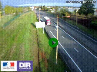 <h2>Webcam à Mably, à proximité de Roanne en direction de Moulins sur la N7</h2>