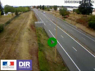 <h2>Webcam à Mably, à proximité de Roanne en direction de Moulins sur la N7</h2>