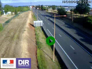<h2>Webcam à Mably, à proximité de Roanne en direction de Moulins sur la N7</h2>