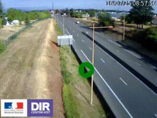 <h2>Webcam à Mably, à proximité de Roanne en direction de Moulins sur la N7</h2>