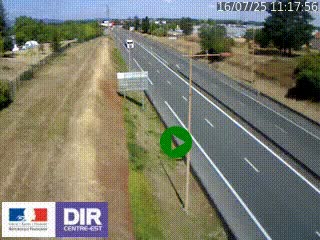 <h2>Webcam à Mably, à proximité de Roanne en direction de Moulins sur la N7</h2>