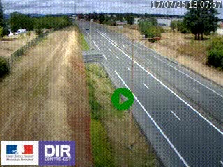 <h2>Webcam à Mably, à proximité de Roanne en direction de Moulins sur la N7</h2>