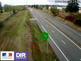 Webcam à Mably, à proximité de Roanne en direction de Moulins sur la N7
