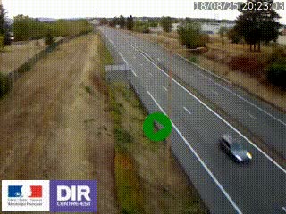 Webcam à Mably, à proximité de Roanne en direction de Moulins sur la N7