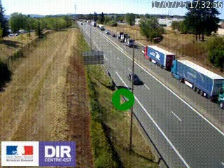 <h2>Webcam à Mably, à proximité de Roanne en direction de Moulins sur la N7</h2>