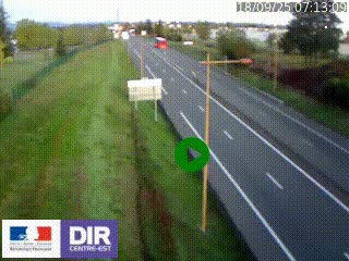 <h2>Webcam à Mably, à proximité de Roanne en direction de Moulins sur la N7</h2>