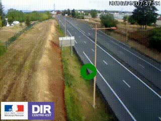 Webcam à Mably, à proximité de Roanne en direction de Moulins sur la N7