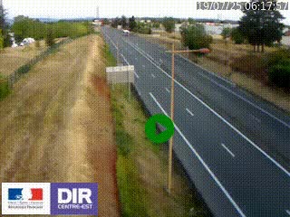 Webcam à Mably, à proximité de Roanne en direction de Moulins sur la N7