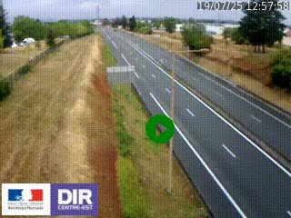 Webcam à Mably, à proximité de Roanne en direction de Moulins sur la N7