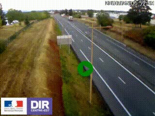 Webcam à Mably, à proximité de Roanne en direction de Moulins sur la N7