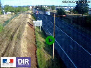 Webcam à Mably, à proximité de Roanne en direction de Moulins sur la N7