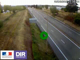 Webcam à Mably, à proximité de Roanne en direction de Moulins sur la N7