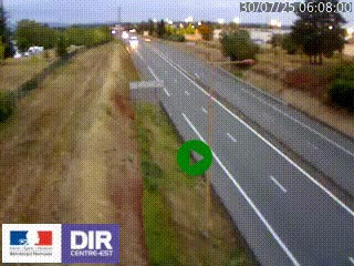 Webcam à Mably, à proximité de Roanne en direction de Moulins sur la N7