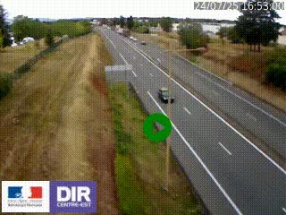 Webcam à Mably, à proximité de Roanne en direction de Moulins sur la N7