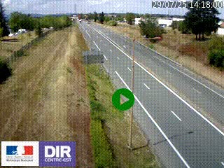 Webcam à Mably, à proximité de Roanne en direction de Moulins sur la N7