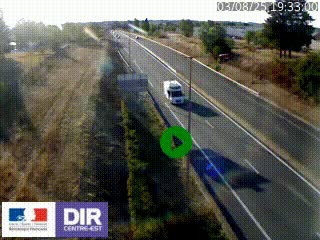 Webcam à Mably, à proximité de Roanne en direction de Moulins sur la N7