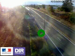 Webcam à Mably, à proximité de Roanne en direction de Moulins sur la N7
