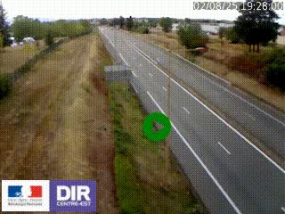 Webcam à Mably, à proximité de Roanne en direction de Moulins sur la N7