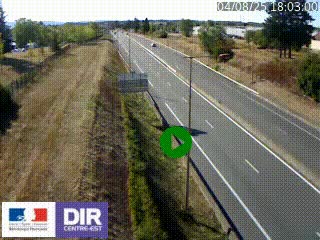 Webcam à Mably, à proximité de Roanne en direction de Moulins sur la N7