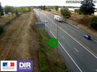 Webcam à Mably, à proximité de Roanne en direction de Moulins sur la N7