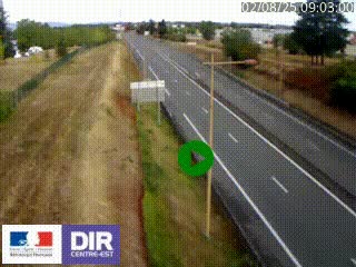 Webcam à Mably, à proximité de Roanne en direction de Moulins sur la N7
